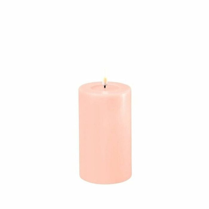 Deluxe Homeart Flameless Candle - Light Pink 7.5 x 12.5cm