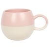 Nicola Spring 340ml Dipped Stoneware Mug - Dusty Pink - Sphere Glazed Coloured Stoneware Latte Tea Cups Colourful Coffee Cups