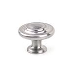 Sylvan 33mm Satin Nickel Plate Selden Knob - 6 Pack