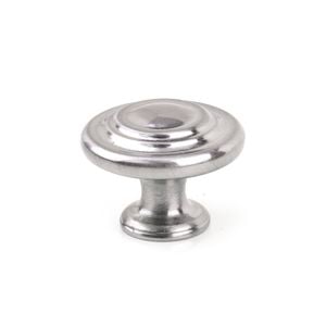 Sylvan 33mm Satin Nickel Plate Selden Knob - 6 Pack