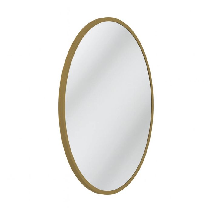 Urban Style Reflections Round Mirror Contemporary Home Decor Gold 80cm
