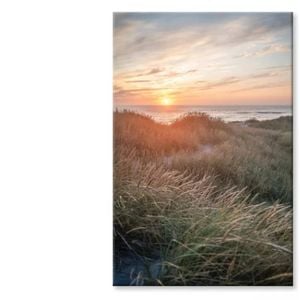 Sunset On the Danish Beach View  Print 100% Australian Made 90 x 120cm  (Stretched)