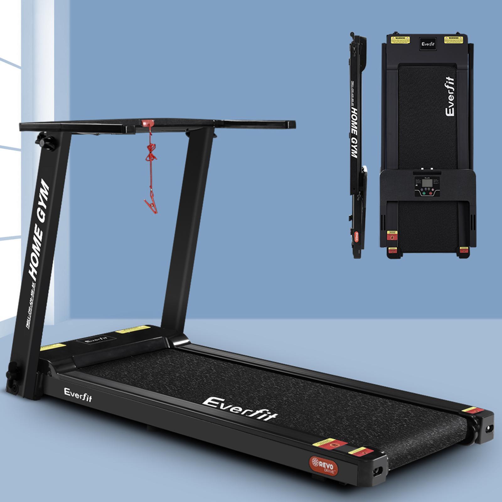 Everfit Black Electric Foldable Treadmill Bunnings Australia