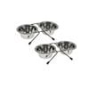 2 X Sets Small Portable Dog Cat Steel Pet Bowl Water Bowls Feeder