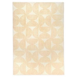 Loopsie-230cm X 160cm-koda Beige And Cream Geometric Washable Rug