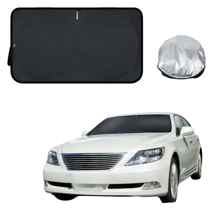 Front Windscreen Sun Shade for Lexus LS 2007 - 2017 (XF40) - Standard 150 x 85 cm - Black