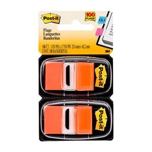 Post-it Twin Pack Flags 100pcs (Orange)