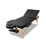 Zensesooden Portable Massage Table Bed Waxing Black 60CM Wide