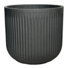 Northcote Pottery 55cm Black Linea Cylinder Pot