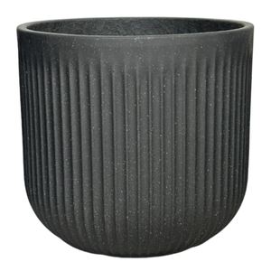 Northcote Pottery 55cm Black Linea Cylinder Pot