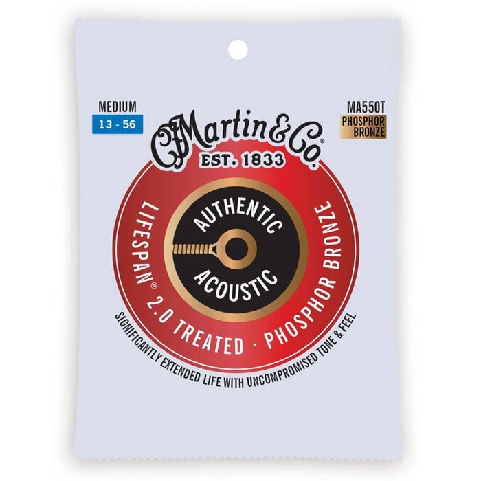 Martin Guitar MA550T Authentic Treated String 92/8 Phosphor Bronze Medium