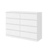 Cosmoliving 8 Chest of Drawers White Dresser