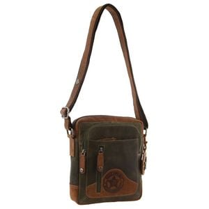 Billy The Kid Olive Leather Crossbody/Shoulder