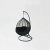 Kakadu Pod Chair - Black Frame with Black Cushion L103 x W110 x H200