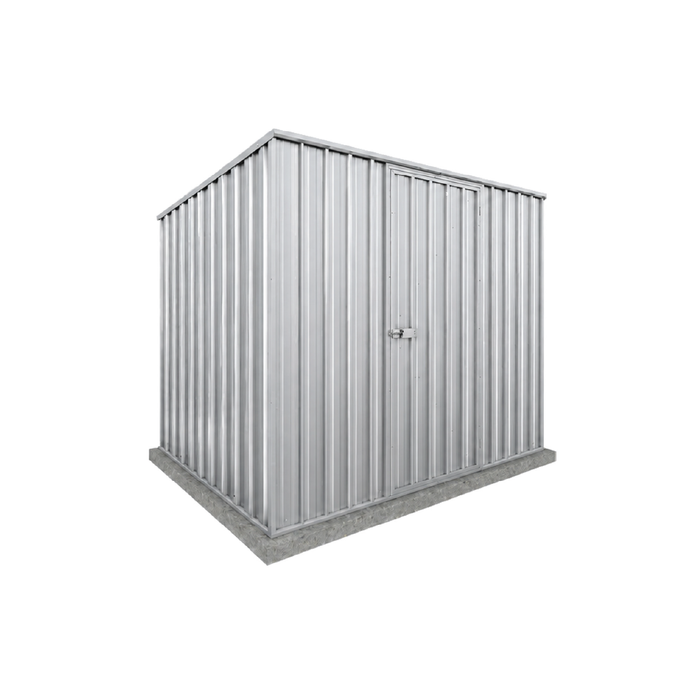 Absco Sheds 2.26 x 1.52 x 1.80m Zincalume Single Door Reverse Skillion Garden Shed