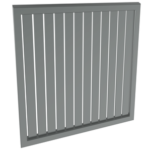 ProtectorAl 300-1000W X 300-1000H Monument Aluminium Welded Slat Panel Vertical 9mm Gap