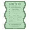 Stylish Pool CPR Sign Green Wave