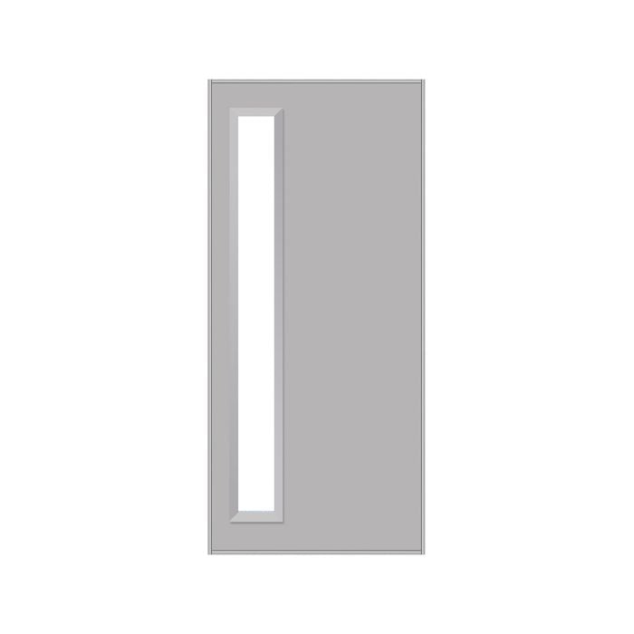 Parkwood 2040 x 820 x 41mm Entrance Door Aluminium Strata Clear Glass CFLVP10C