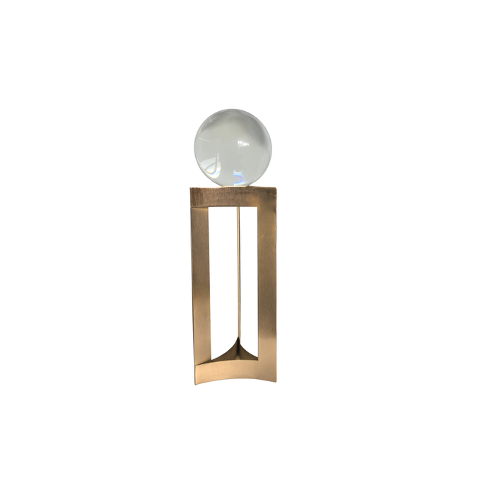 Elegant Collections Gold Glass Decorative Sphere – Large