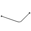 Emro 900 x 900 x 19mm Black Matte Stainless Steel Shower Rail