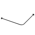 Emro 900 x 900 x 19mm Black Matte Stainless Steel Shower Rail