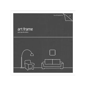 Frames & Hangers Wall Hanging Sleek 60x60cm Picture Print Art Frame White