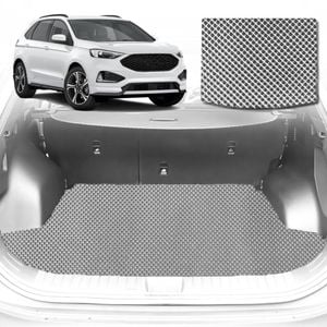 6D Diamond Car Boot Mat for Ford Endura CA2018-2020-7 Seater-Cargo Mat-Grey-Outback GT