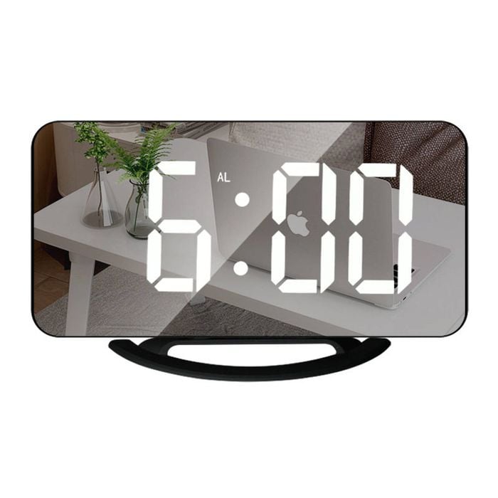 Catzon Digital Alarm Clock 12/24h With Usb Charger Auto Dimmer Mode