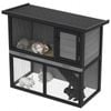 Advwin Rabbit Hutch Wooden Pet House Rabbit Cage
