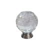 Taskmaster 35mm Round Crystal Cabinet Knob - Clear