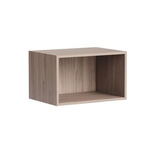Kaboodle 300-399mm Silver Ash Customisable Deep Slimline Open Shelf