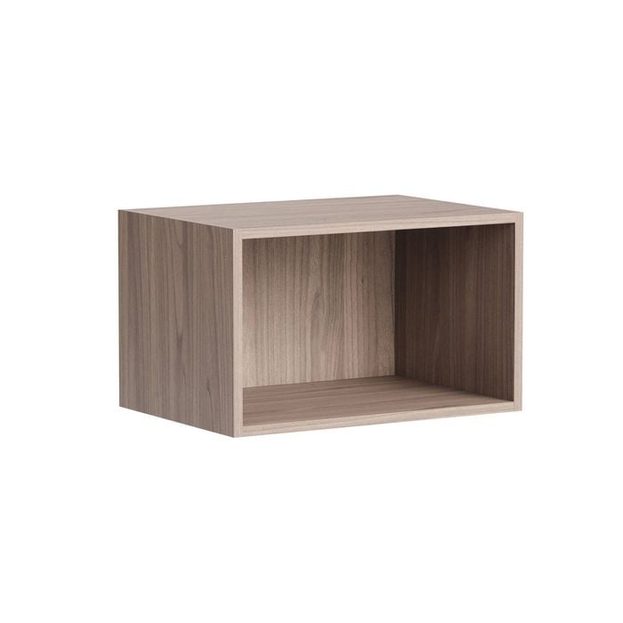 Kaboodle 300-399mm Silver Ash Customisable Deep Slimline Open Shelf