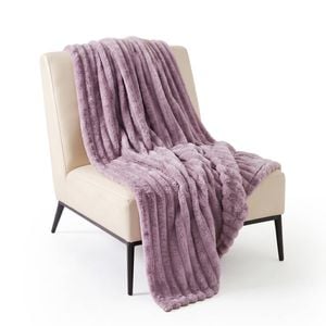 SOGA Purple Flannel Polyester Throw Blanket 150x200cm