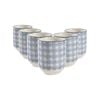 Nicola Spring Hand Printed Porcelain Tumblers - 280ml - Pack of 6