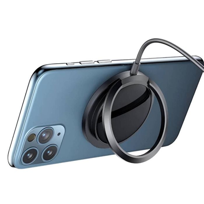 Soka 15w Magsafe Wireless Charger With Ring Stand - Black