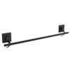 Fusion-Loc 60cm 26kg Matte Black Suction Single Towel Rail