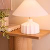 Amalfi Lutton Table Lamp Taupe & Natural 38x38x43cm