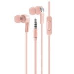 Laser Wired Earphones With Microphone (Rose)