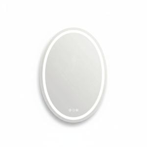 600x800mm LED Bathroom Mirror Oval Anti-Fog Dimmable
