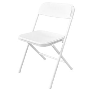 Marquee White Folding Chair