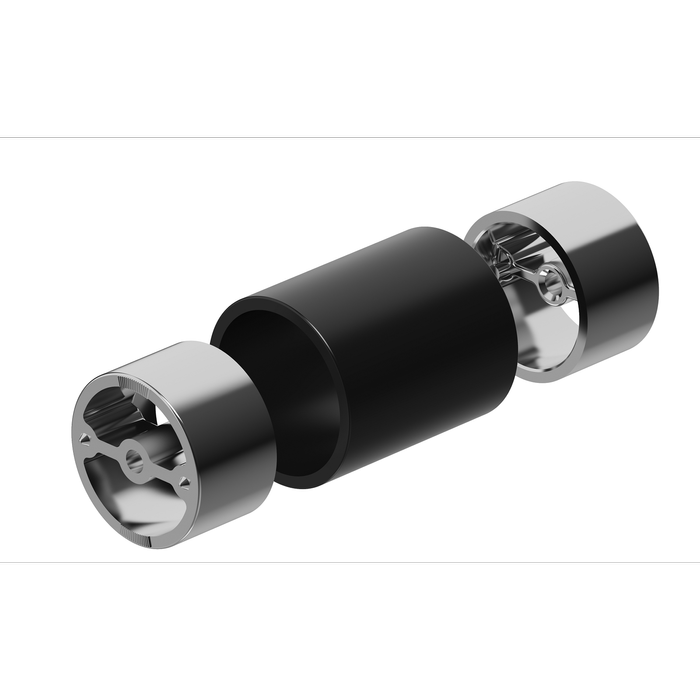 Porta 43mm Black Matte Handrail Joiner