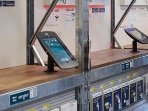 Tablets in Smart Home department at Bunnings store.