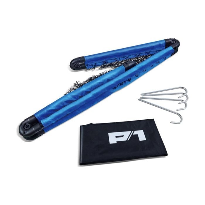 P1 Fold & Go Lightweight Foldable Soccer Goal For Kids Play 5y Blue