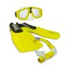 Land & Sea Sports Adventurer Snorkelling Set W/ Fins Goggles Yellow M AU 7-8