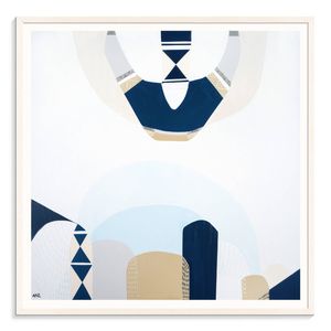 Artist Lane "Whitsunday Island  " by Ani Ipradjian - 61x61cm White Framed Print