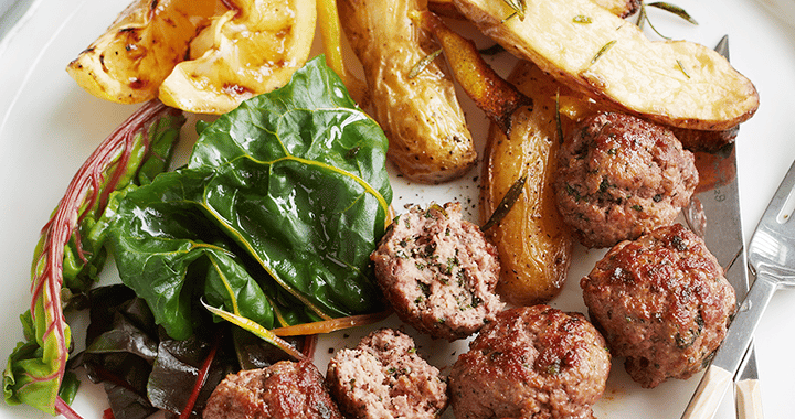 Spiced Lamb & Mint Meatballs With Lemon Yoghurt Recipe | Matador BBQs