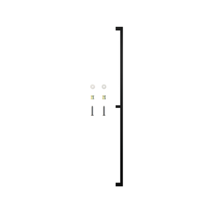 Rolltrak 1500mm Matte Black Barn Door Square Single Pull Handle