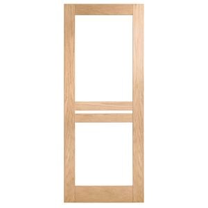 Corinthian Moda Clear Glass White Oak Internal Door AMODG9 - 920mm x 2340mm x 35mm