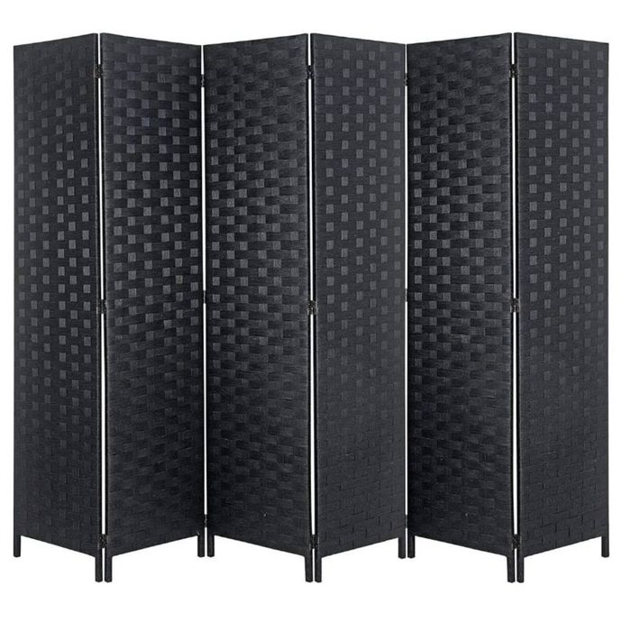 Relaxio Decorative Room Divider - 6 Panel Folding Privacy Screen