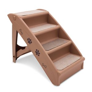 Furtastic Foldable Pet Stairs 50cm Non-Slip Dog Steps Ladder Cat Ramp for High Bed Couch Car Small Senior Pets